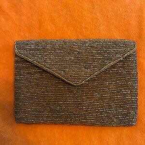 Womens evening gold bead clutch/purse/handbag cocktail